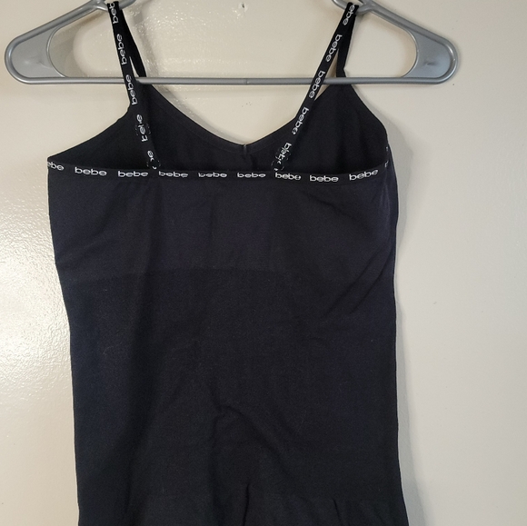 Bebe Womens Black Stretchy Tank Top - Picture 2 of 2